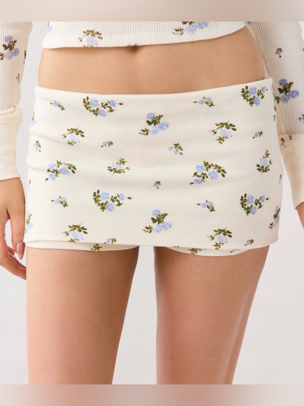 Out From Under Darling Low-Rise Foldover Micro Mini Skort NWT
